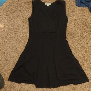 Monteau Black Fit and Flare Mini Dress
